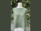 sleeveless ruched button back top (one size)