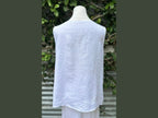 sleeveless cinched square neck blouse (one size)