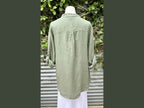 ruffle popover linen blouse (one size)