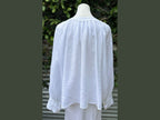 two button linen blouse (one size)