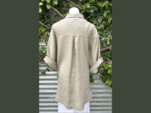 Load image into Gallery viewer, long linen blouse (one size)