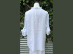 button down ruffle blouse (one size)