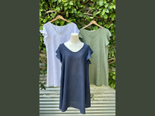 Load image into Gallery viewer, butterfly sleeve short linen dress (one size)