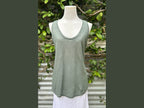 linen/cotton scoop neck tank (one size)