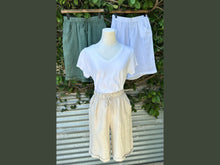 Load image into Gallery viewer, long linen cuffed shorts (one size)