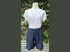 original cuffed linen shorts (one size)
