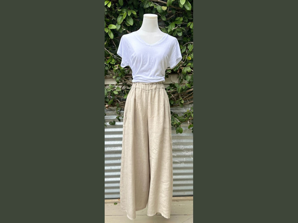 linen wide leg pant (one size)