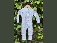 garden friends organic cotton baby romper