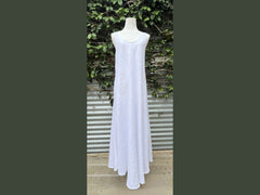 sleeveless long linen strappy dress (one size)