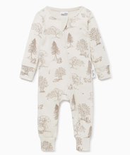 Load image into Gallery viewer, fox wood zip romper