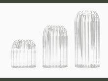 Load image into Gallery viewer, ribbed glass vase (available in three sizes)