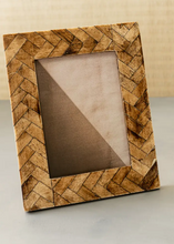 Load image into Gallery viewer, bone chevron frame brown