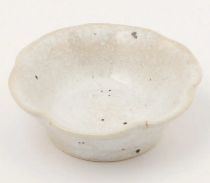 mini flower bowl white