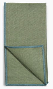 contrasting edge linen napkin set/4