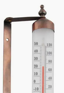 copper garden thermometer