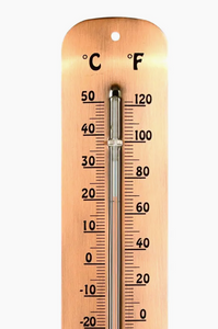 copper plated wall thermometer