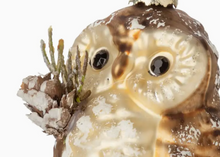 Load image into Gallery viewer, glass owl ornament