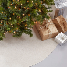 Load image into Gallery viewer, natural linen tree skirt -56&quot;