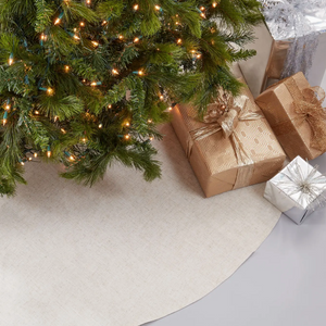 natural linen tree skirt -56"