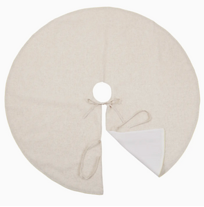 natural linen tree skirt -56"