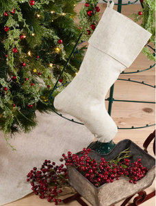 natural linen stocking