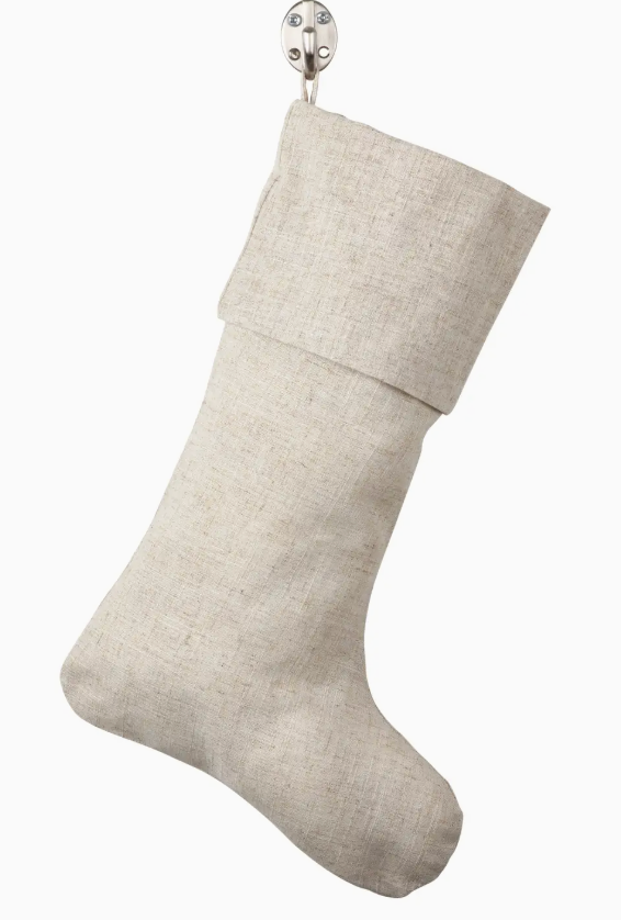 natural linen stocking