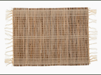 woven coconut table linens