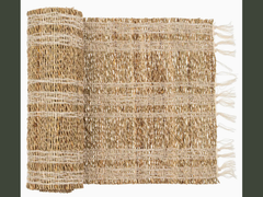 fringed seagrass table linens
