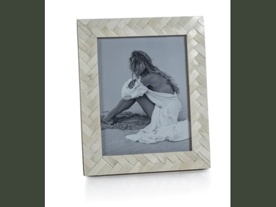 ivory bone braided frame