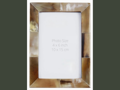 white horn photo frame