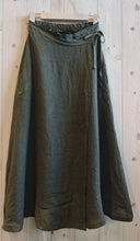Load image into Gallery viewer, linen wrap skirt (one size)
