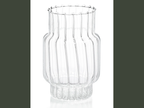 clear optic ribbed vase (available in two sizes)