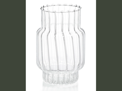 clear optic ribbed vase (available in two sizes)