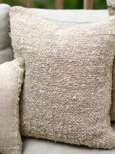 wabi textured linen pillow