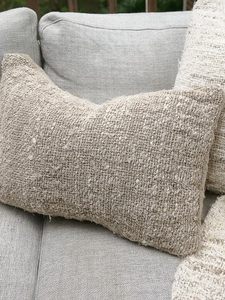 wabi textured linen pillow