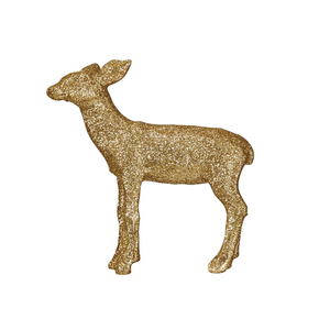 glitter mini resin deer