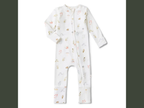 garden friends organic cotton baby romper