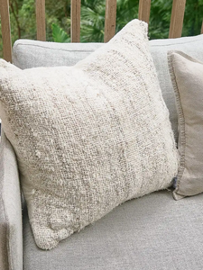 wabi textured linen pillow