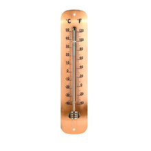 Load image into Gallery viewer, copper plated wall thermometer