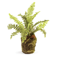 Load image into Gallery viewer, faux boston fern drop in plant