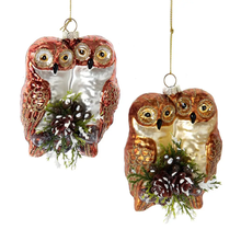 Load image into Gallery viewer, owl couple ornament