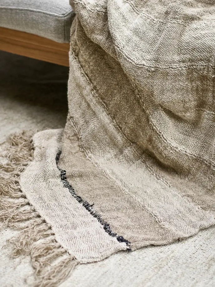 retreat linen throw 55x70