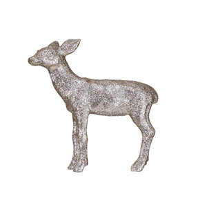 glitter mini resin deer