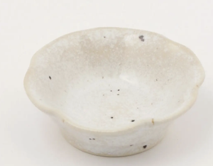 mini flower bowl white